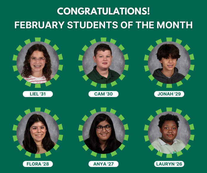 February Students of the Month