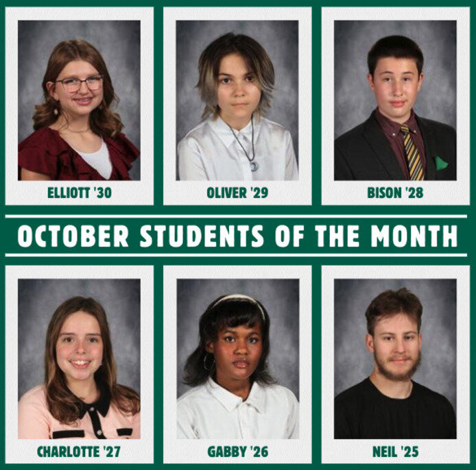 October Students of the Month